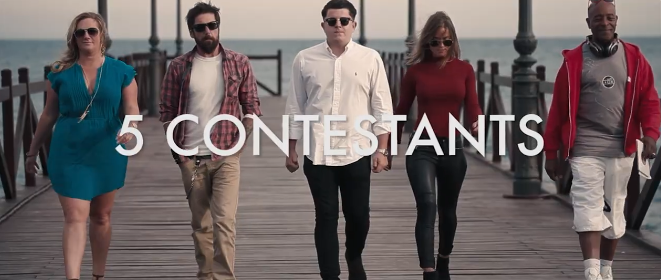 The five BAM contestants walking together